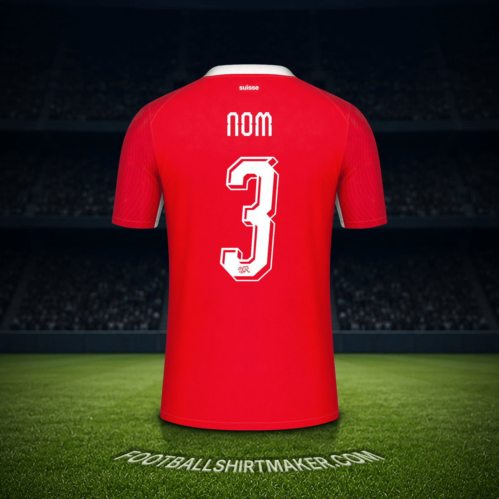 Maillot Suisse Coupe du monde 2026 -  nom - 3