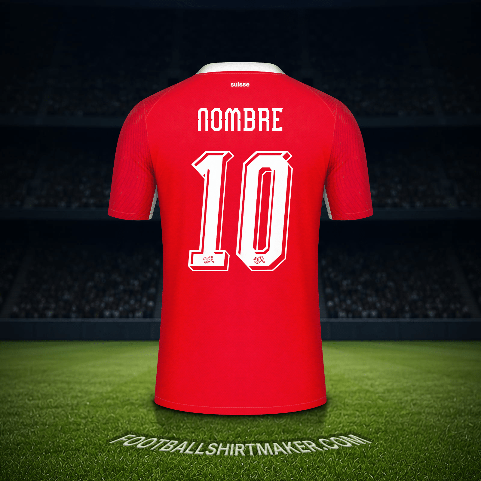 Jersey Suiza Mundial 2026 -  nombre - 10