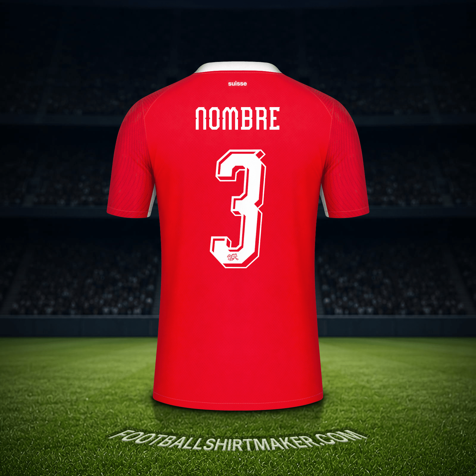 Jersey Suiza Mundial 2026 -  nombre - 3