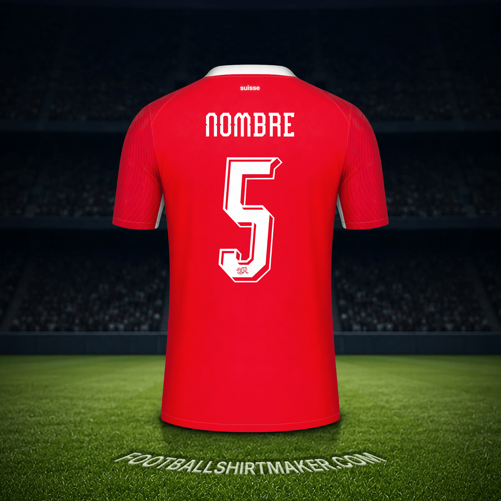 Camiseta Suiza Mundial 2026 -  nombre - 5