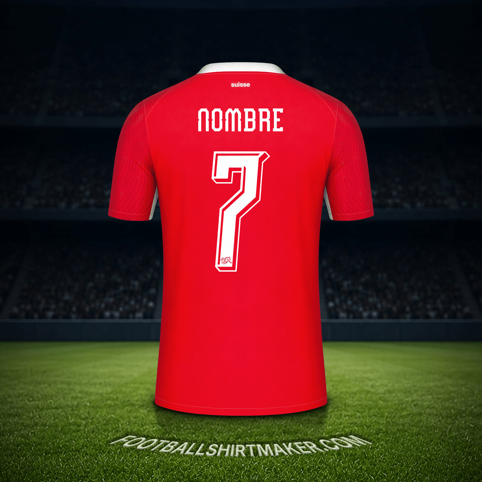 Camiseta Suiza Mundial 2026 -  nombre - 7