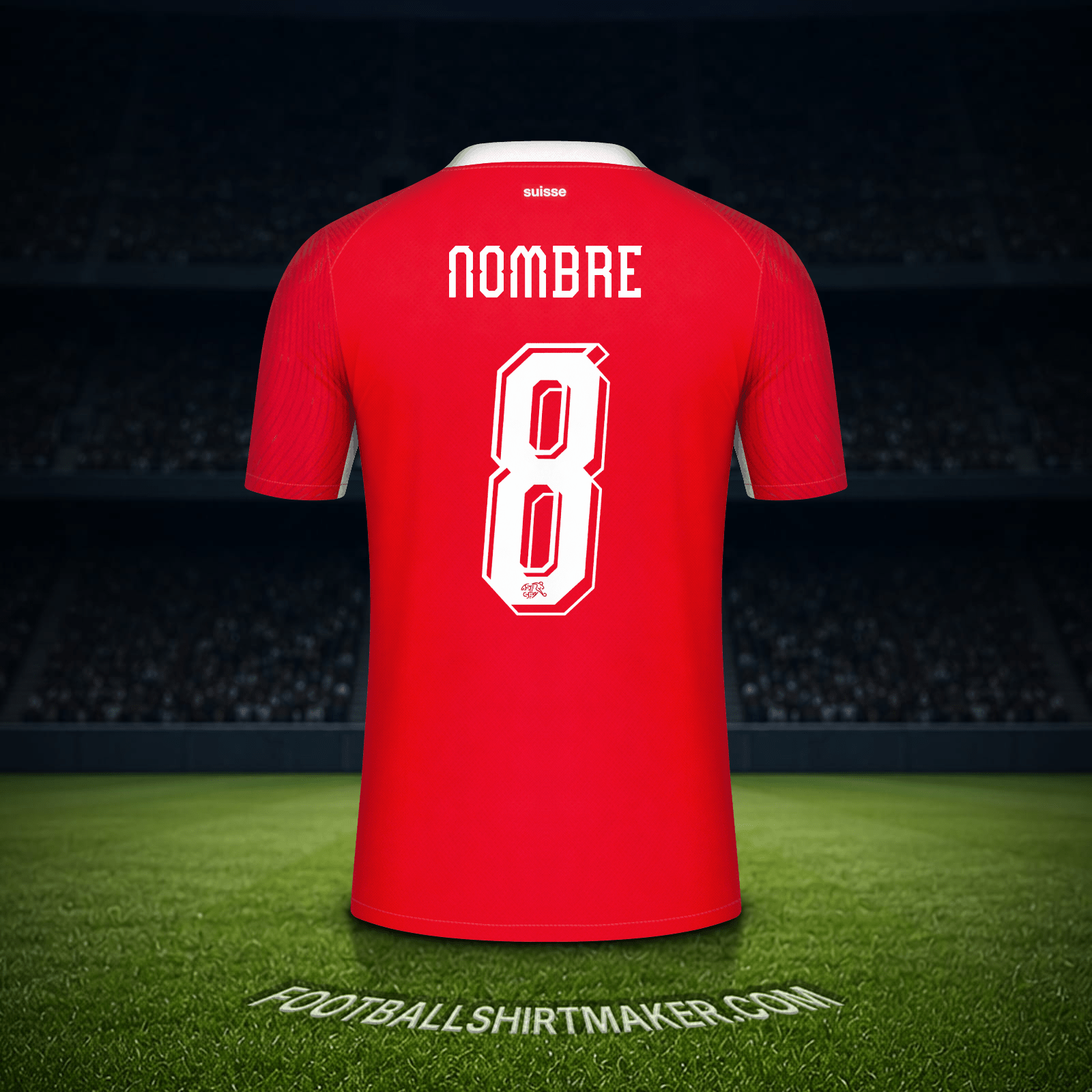 Camiseta Suiza Mundial 2026 -  nombre - 8