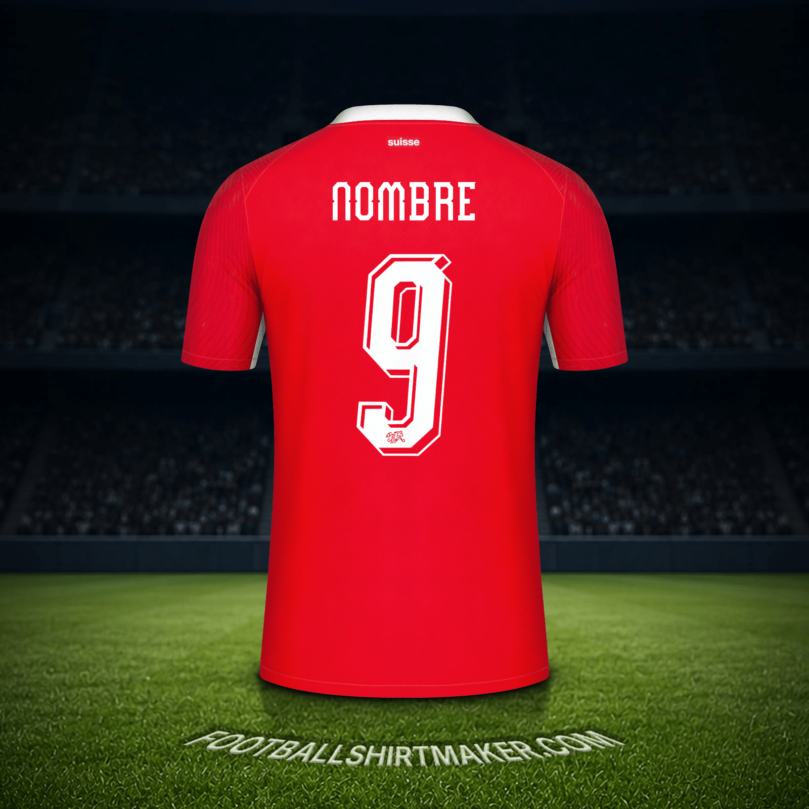 Camiseta Suiza Mundial 2026 -  nombre - 9
