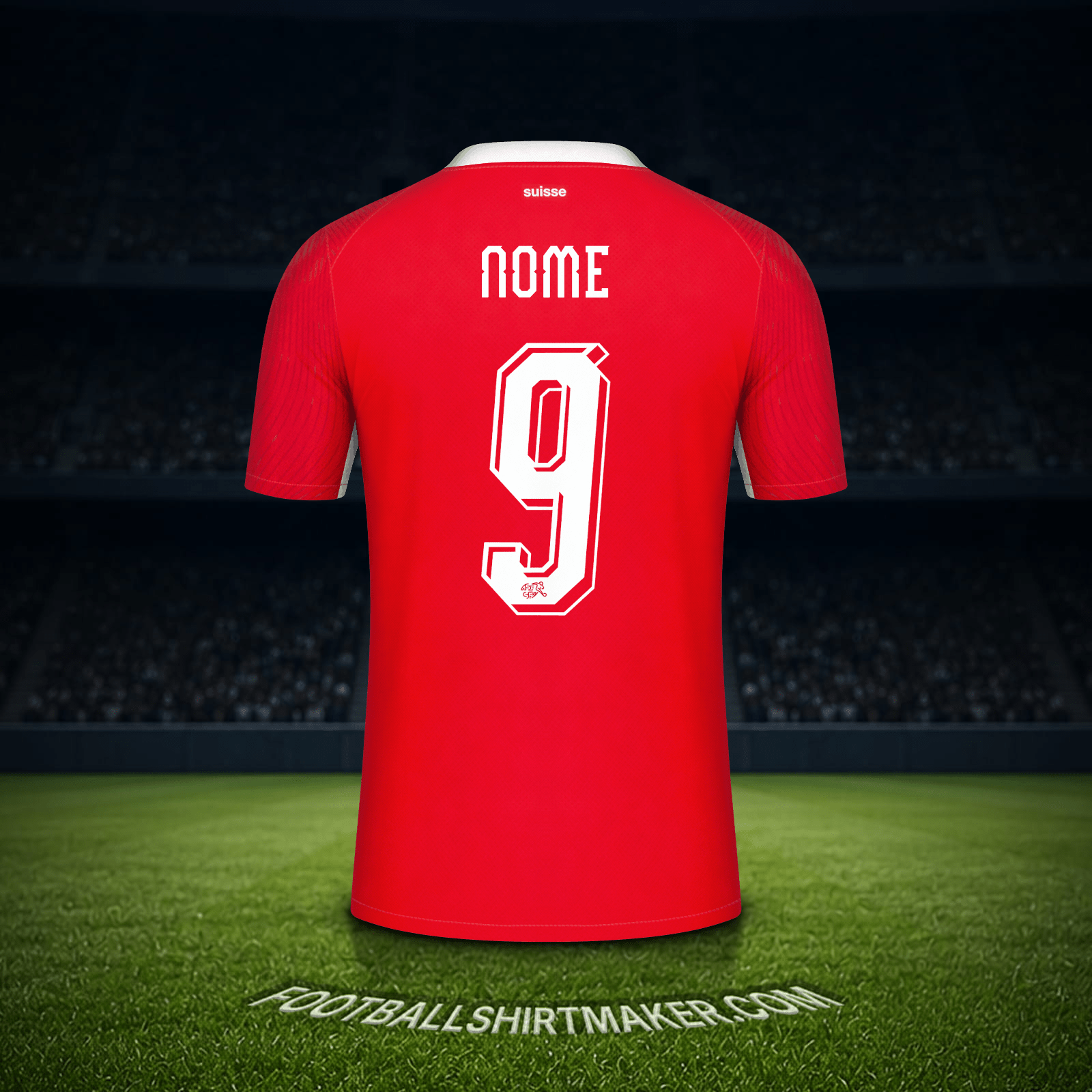 Camisola Suíça Copa do Mundo 2026 -  nome - 9