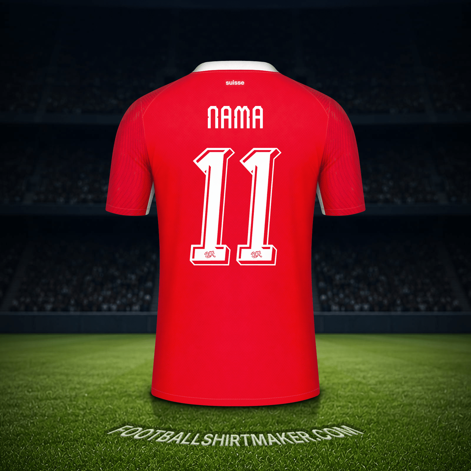 Jersey Swiss Piala Dunia 2026 -  nama - 11