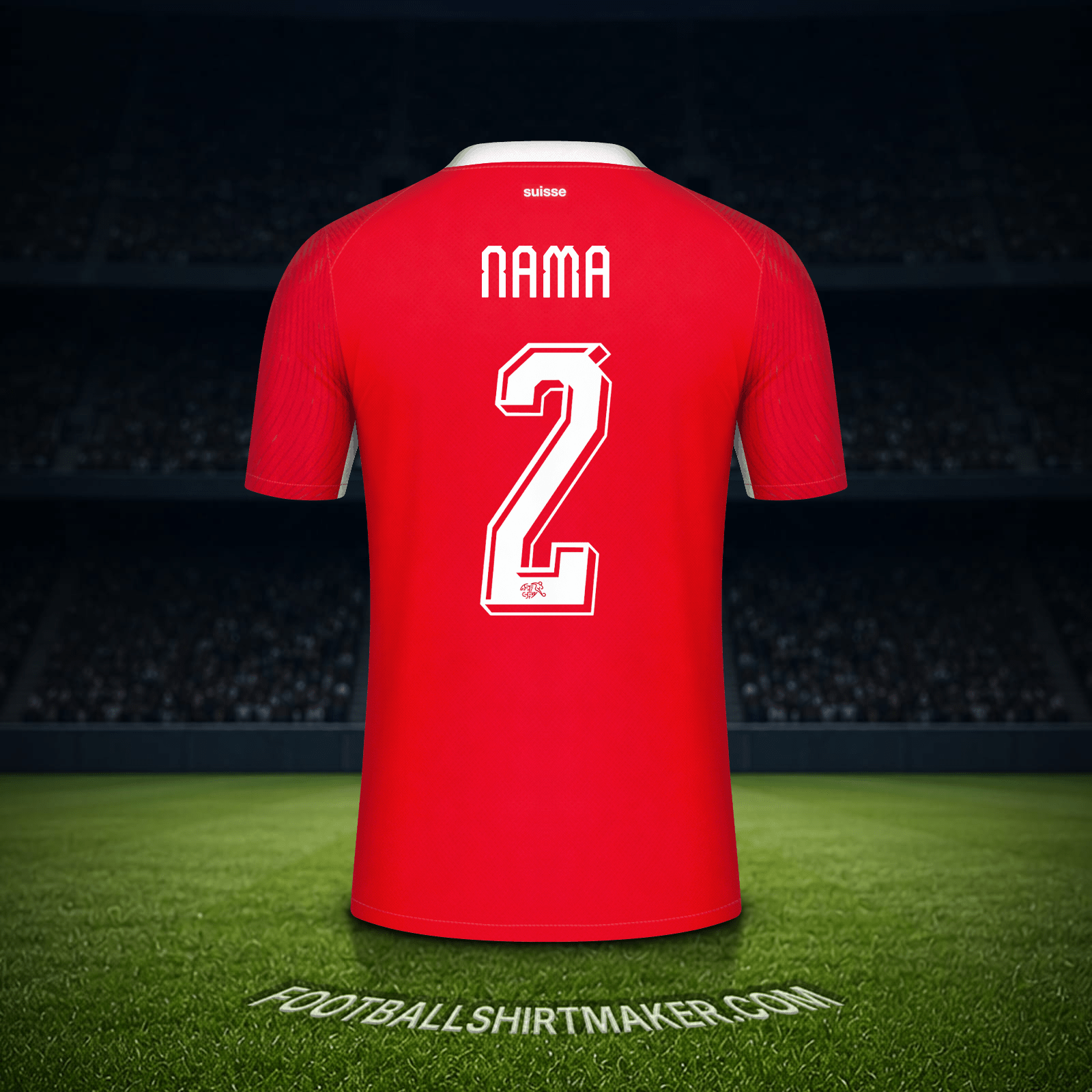 Jersey Swiss Piala Dunia 2026 -  nama - 2