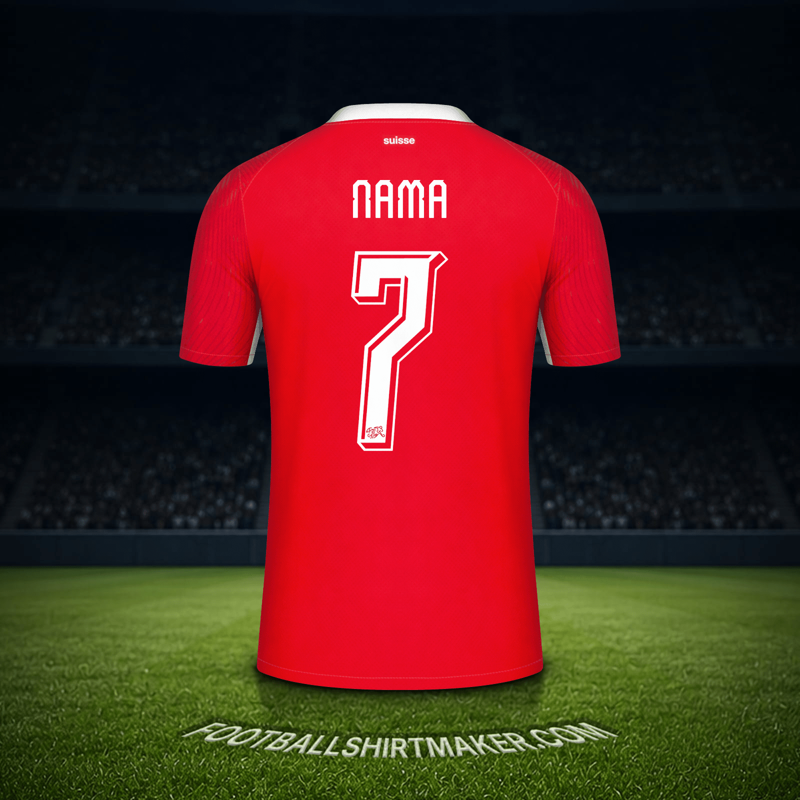 Jersey Swiss Piala Dunia 2026 -  nama - 7