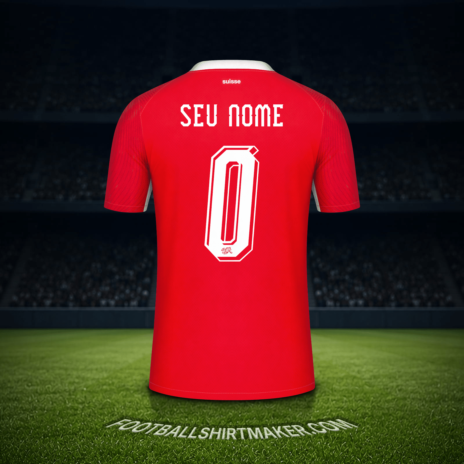 Camisa Suíça Copa do Mundo 2026 -  seu nome - 0
