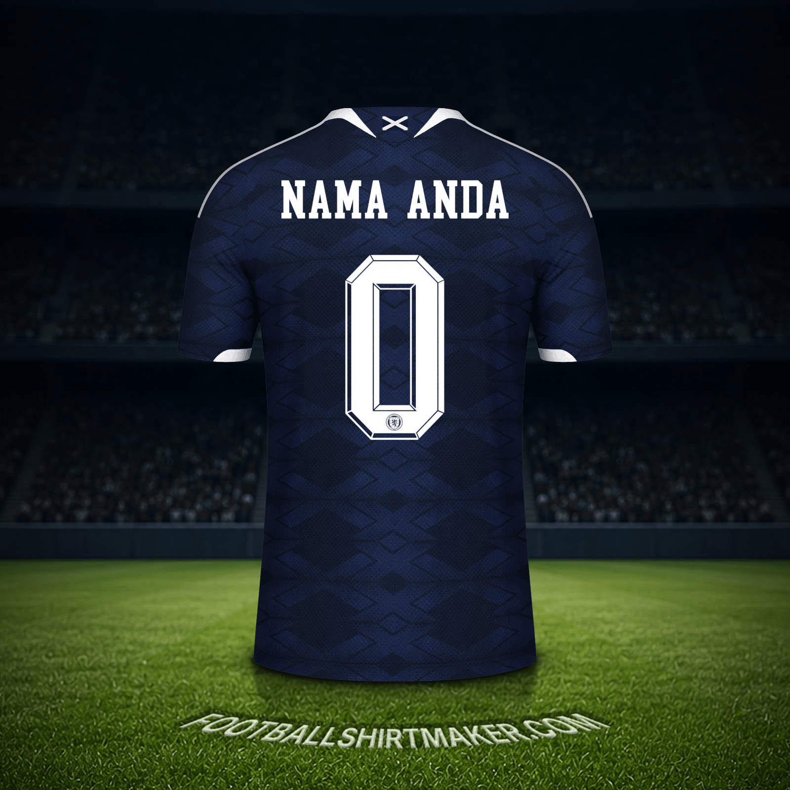 Jersey Skotlandia Piala Dunia 2026 -  nama anda - 0