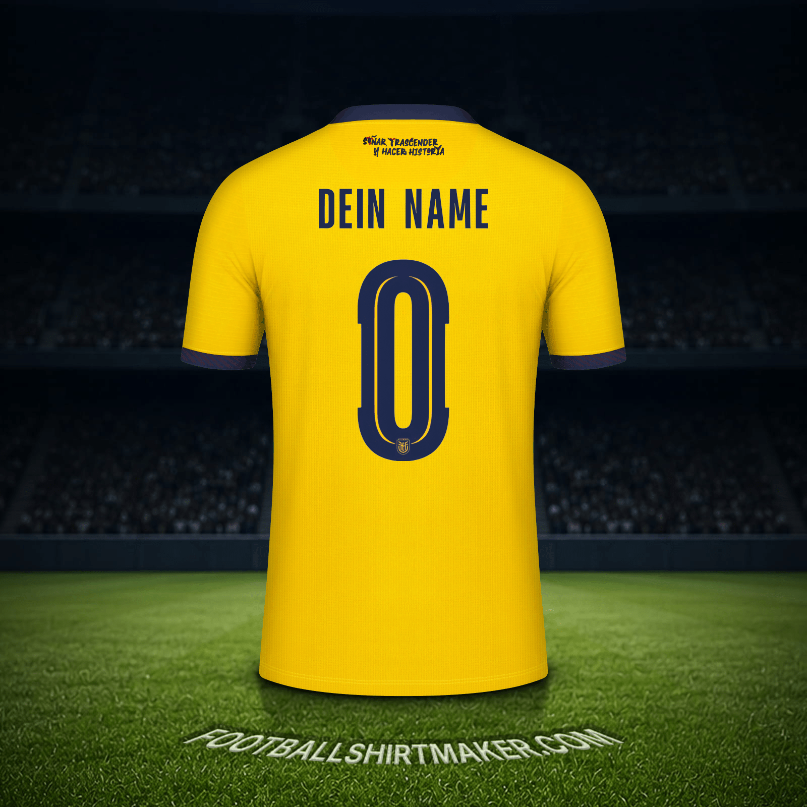 Trikot Ecuador Weltmeisterschaft 2026 -  dein name - 0