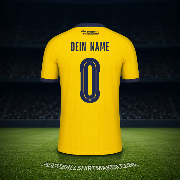 Trikot Ecuador Weltmeisterschaft 2026 -  dein name - 0