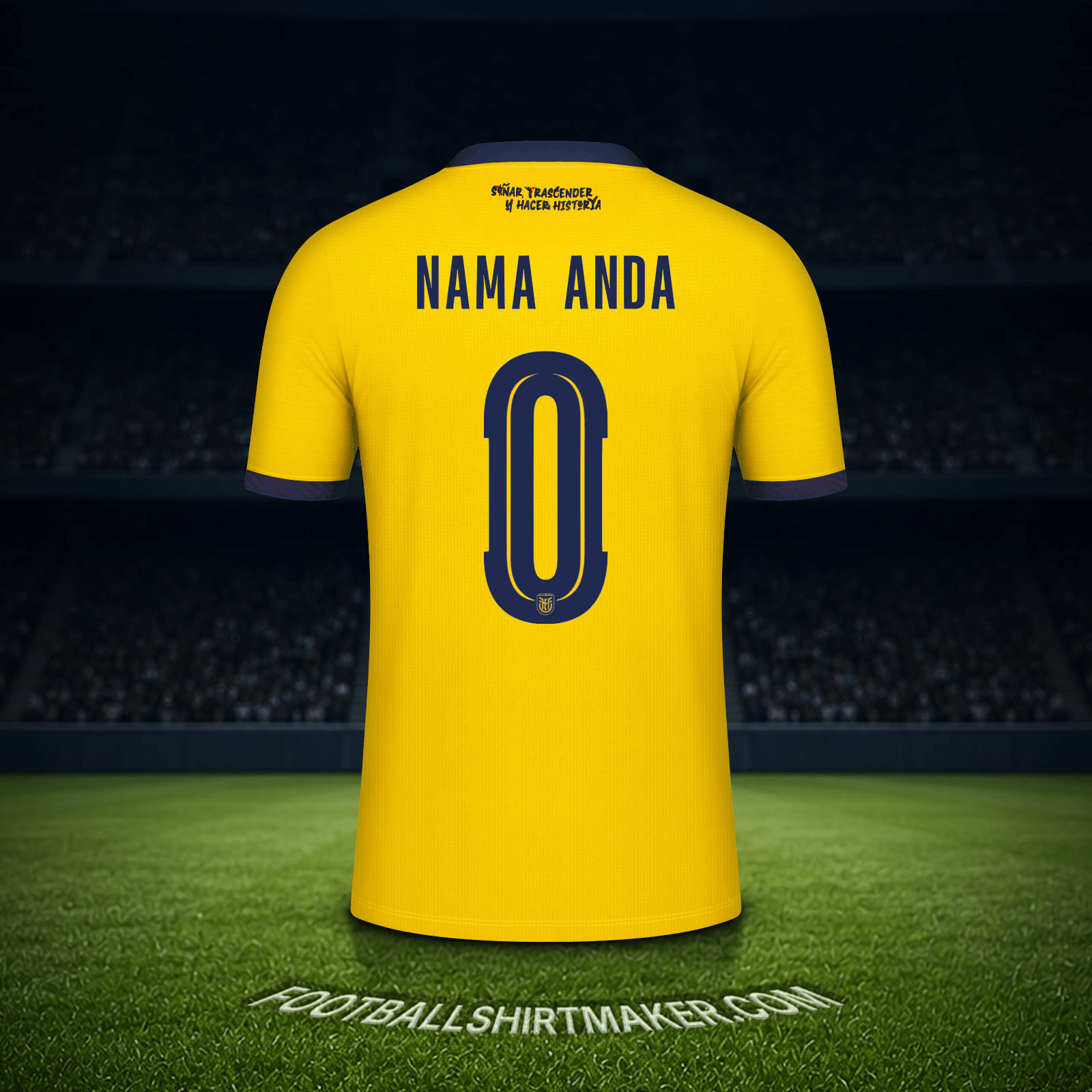 Jersey Ekuador Piala Dunia 2026 -  nama anda - 0