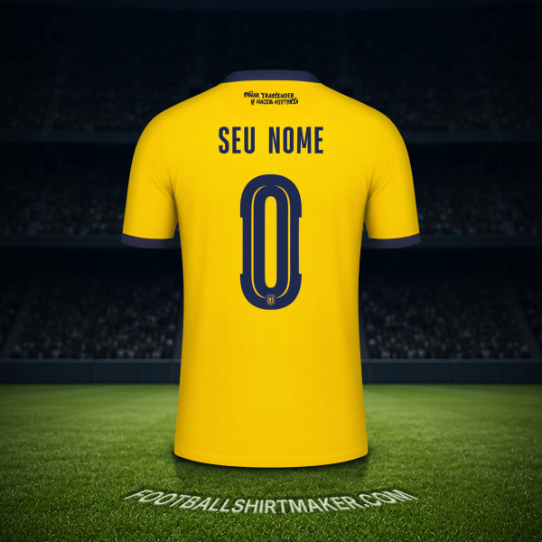 Camisa Equador Copa do Mundo 2026 -  seu nome - 0
