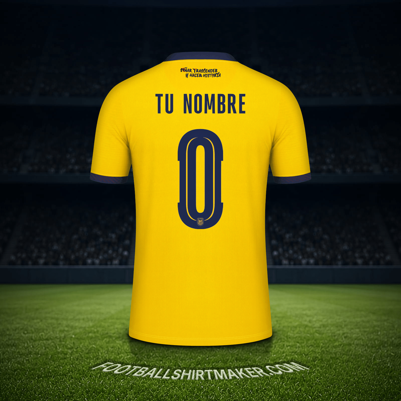 Jersey Ecuador Mundial 2026 -  tu nombre - 0