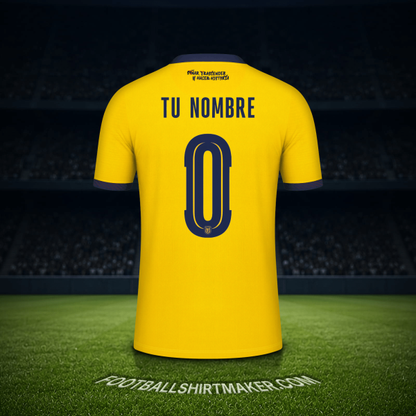 Camiseta Ecuador Mundial 2026 -  tu nombre - 0