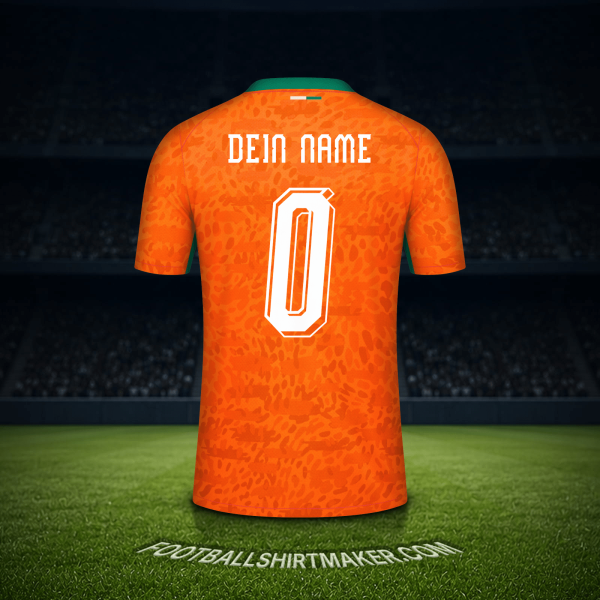 Trikot Elfenbeinküste Weltmeisterschaft 2026 -  dein name - 0