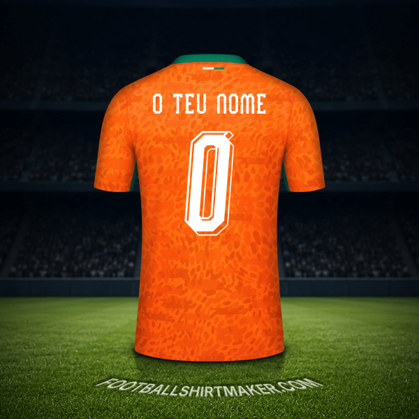 Camisola Costa do Marfim Copa do Mundo 2026 -  o teu nome - 0