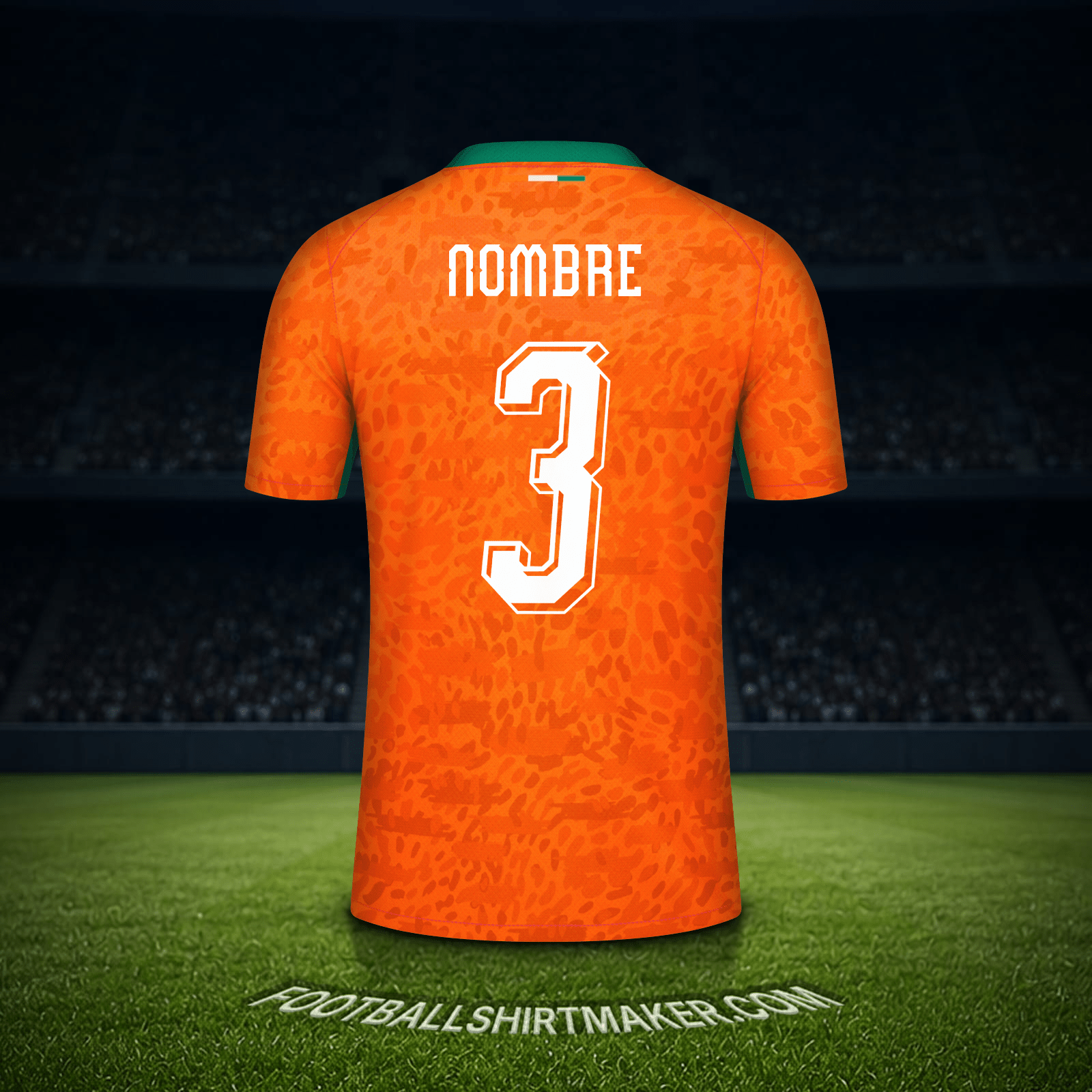 Jersey Costa de Marfil Mundial 2026 -  nombre - 3