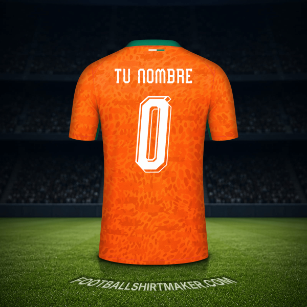Camiseta Costa de Marfil Mundial 2026 -  tu nombre - 0