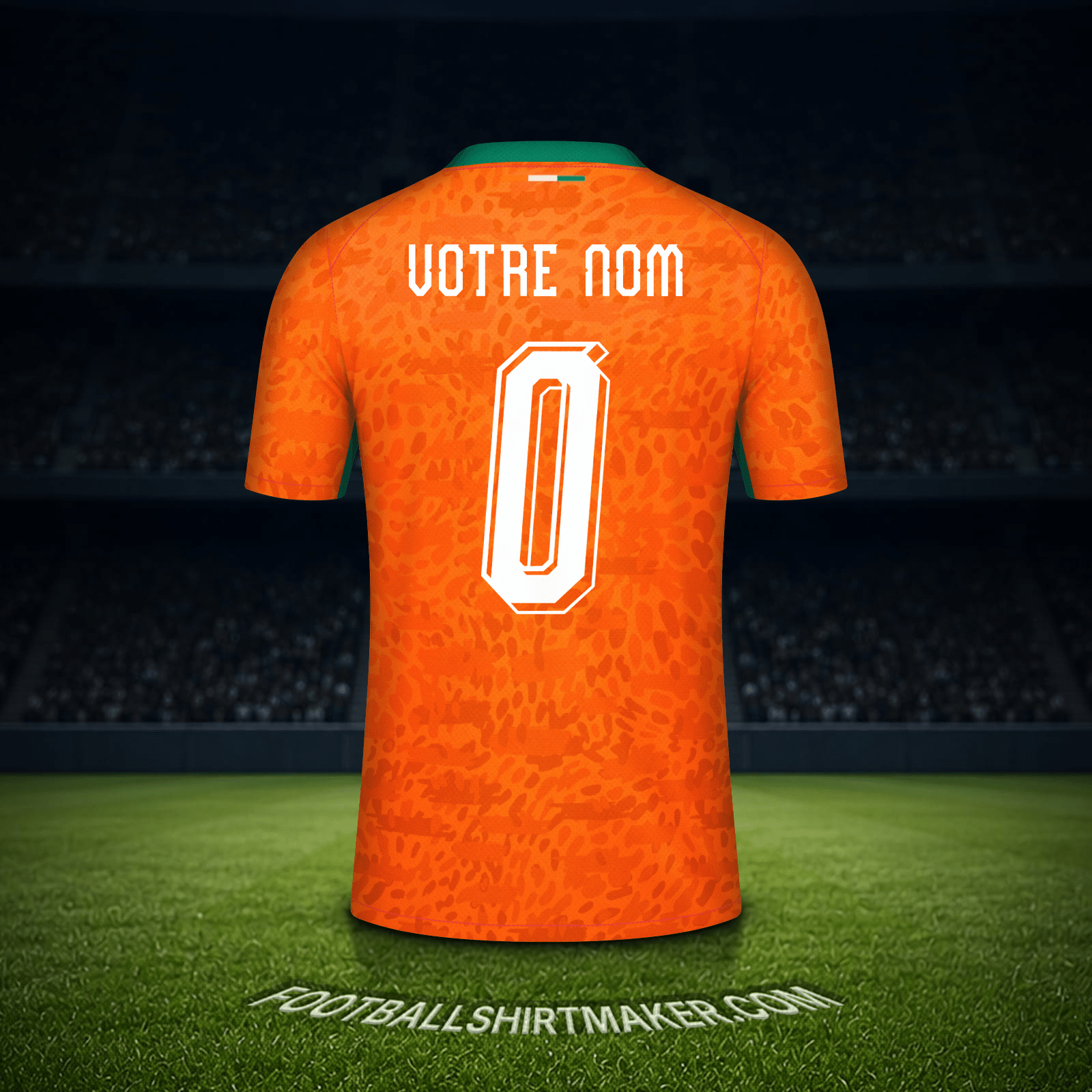 Maillot Côte d'Ivoire Coupe du monde 2026 -  votre nom - 0