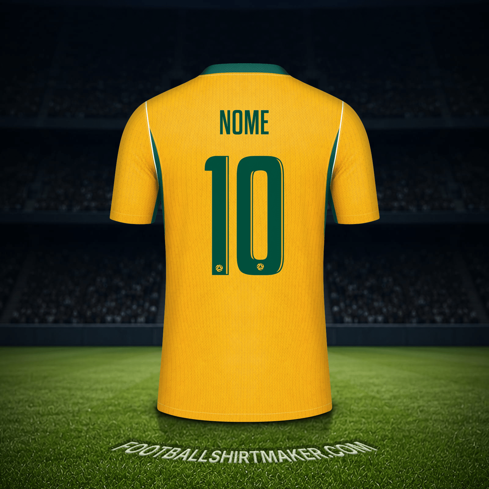 Camisa Austrália Copa do Mundo 2026 -  nome - 10