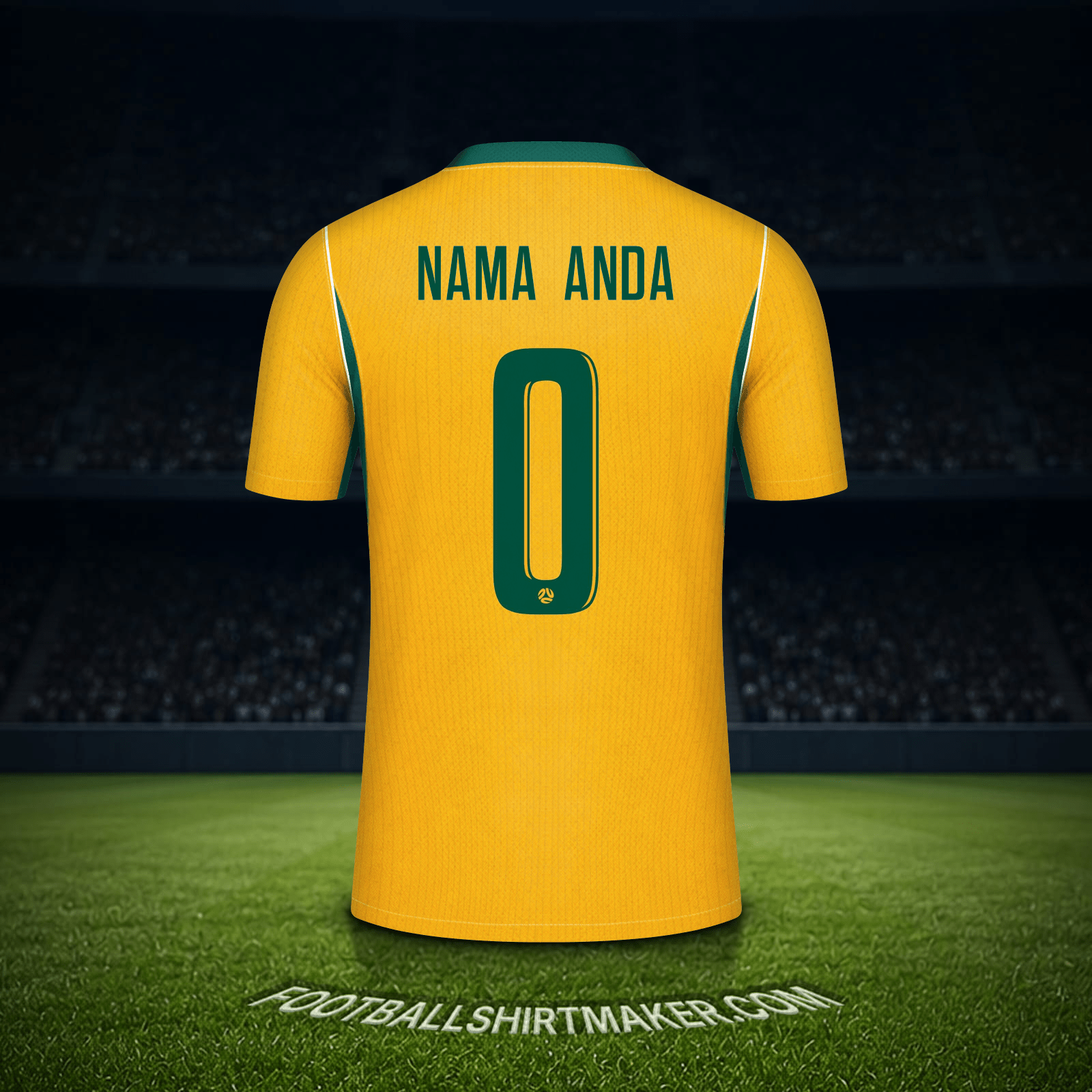 Jersey Australia Piala Dunia 2026 -  nama anda - 0