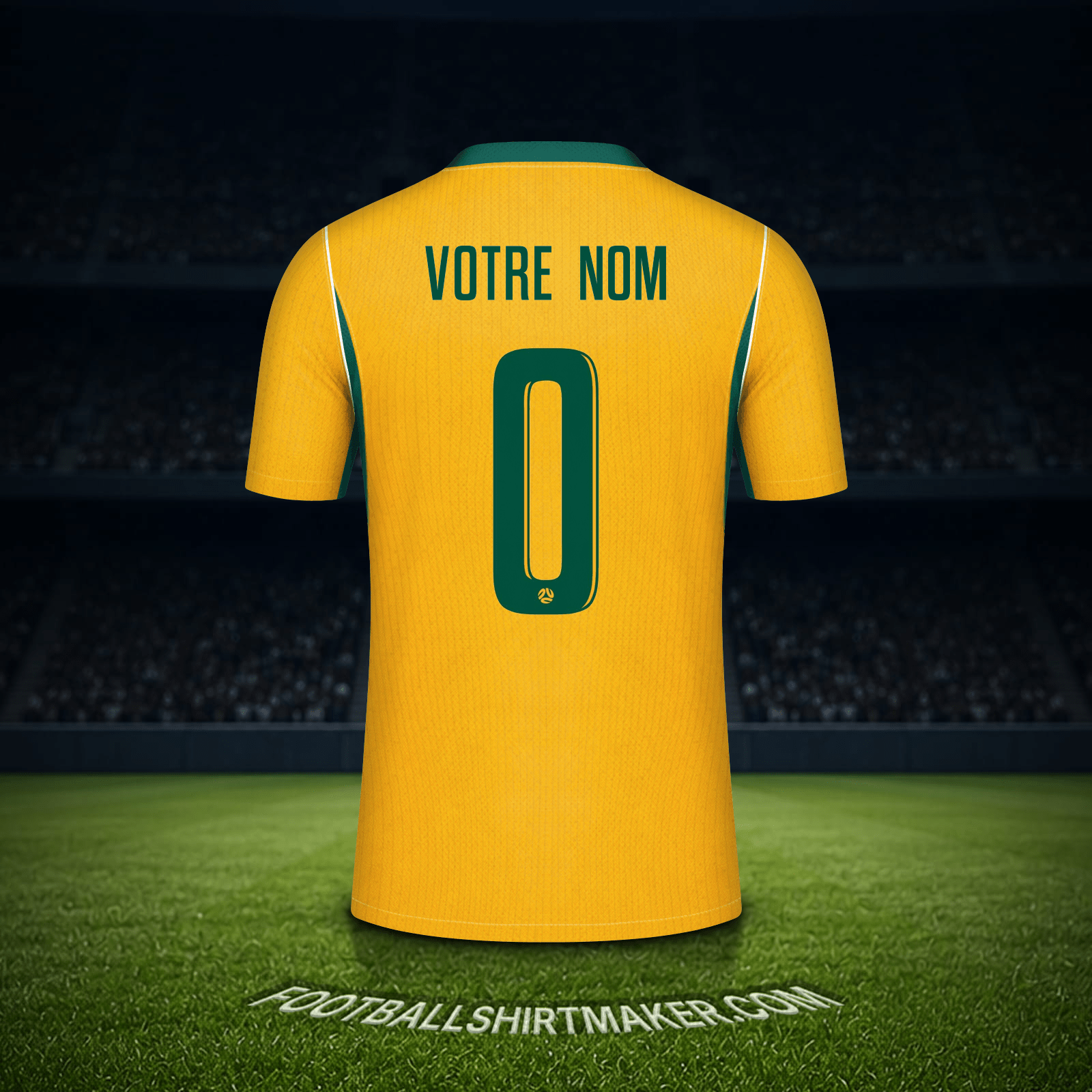 Maillot Australie Coupe du monde 2026 -  votre nom - 0