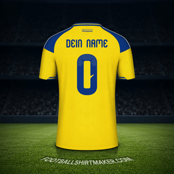 Trikot Schweden Weltmeisterschaft 2026 -  dein name - 0