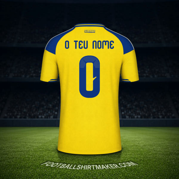 Camisola Suécia Copa do Mundo 2026 -  o teu nome - 0