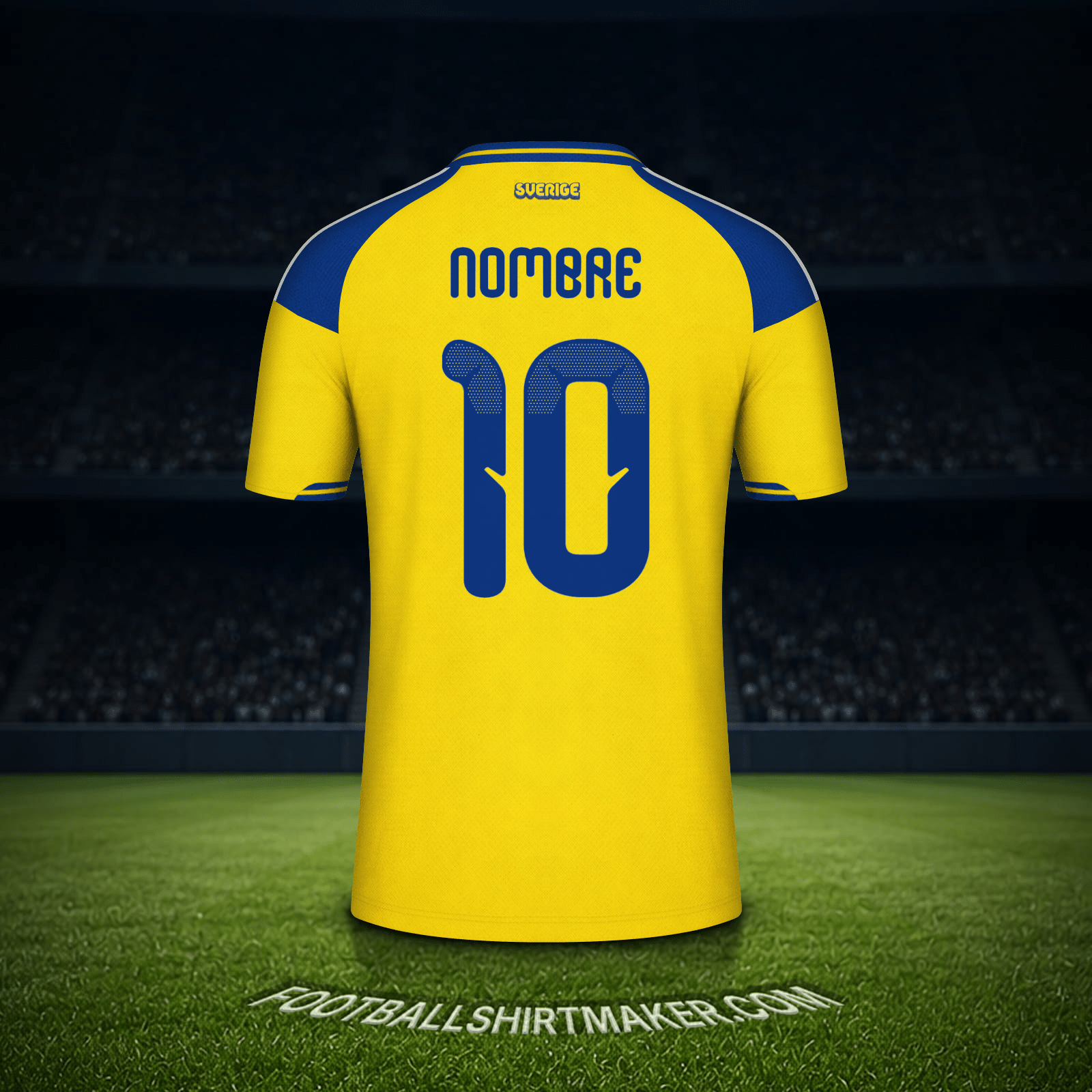 Jersey Suecia Mundial 2026 -  nombre - 10