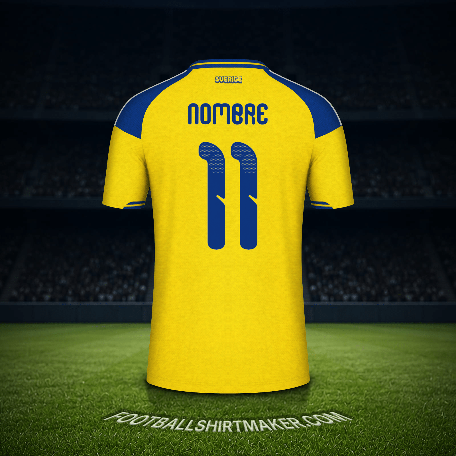 Jersey Suecia Mundial 2026 -  nombre - 11