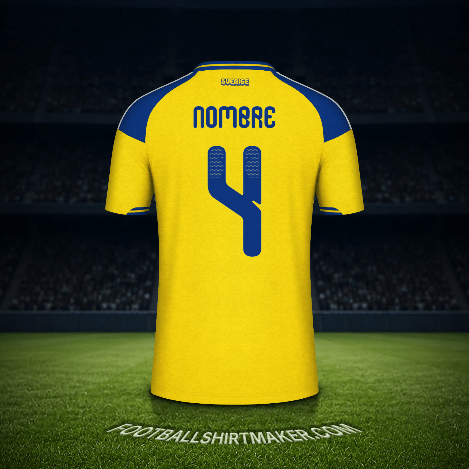 Camiseta Suecia Mundial 2026 -  nombre - 4