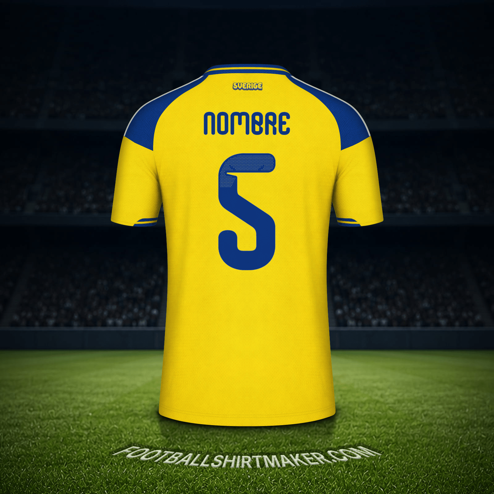 Camiseta Suecia Mundial 2026 -  nombre - 5