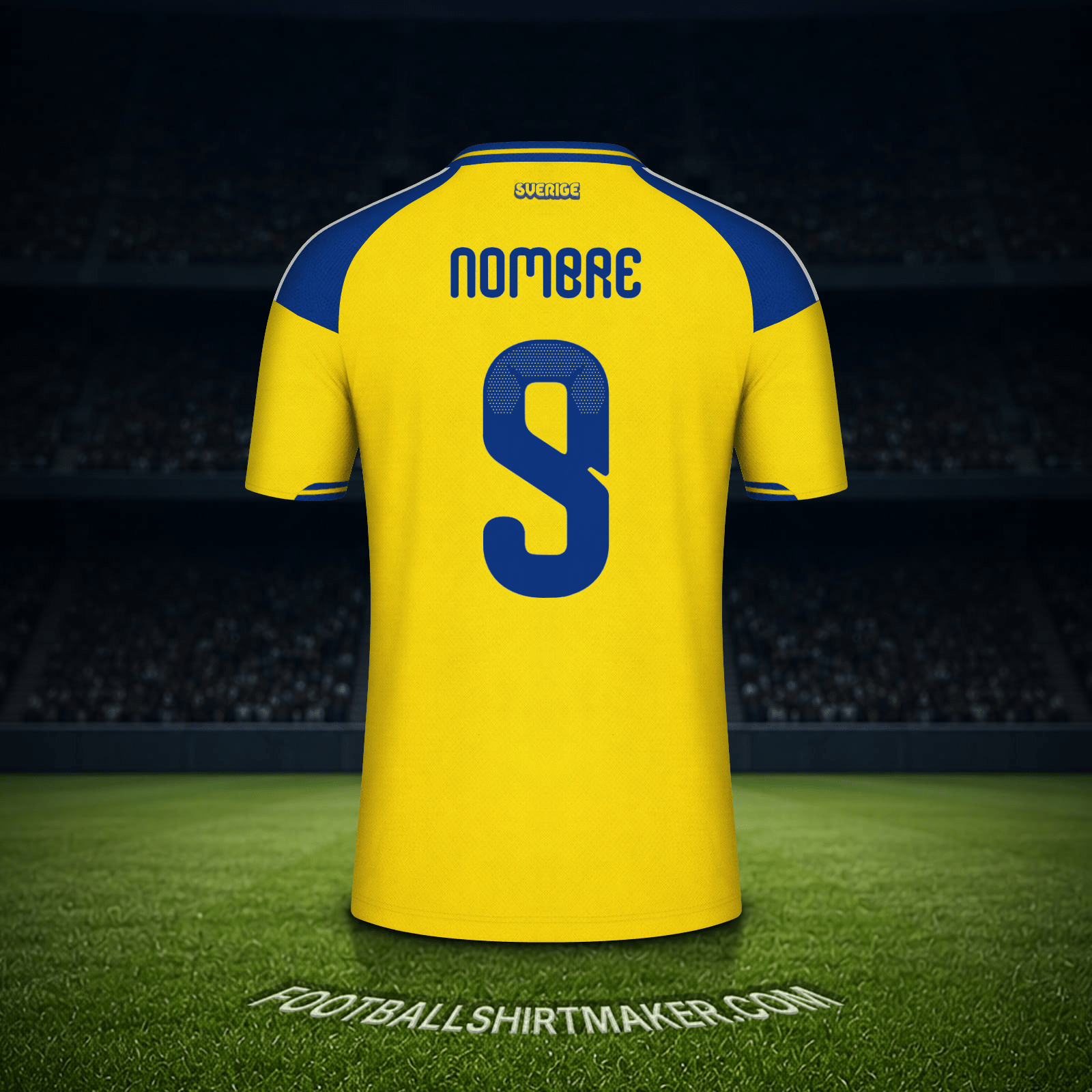 Camiseta Suecia Mundial 2026 -  nombre - 9