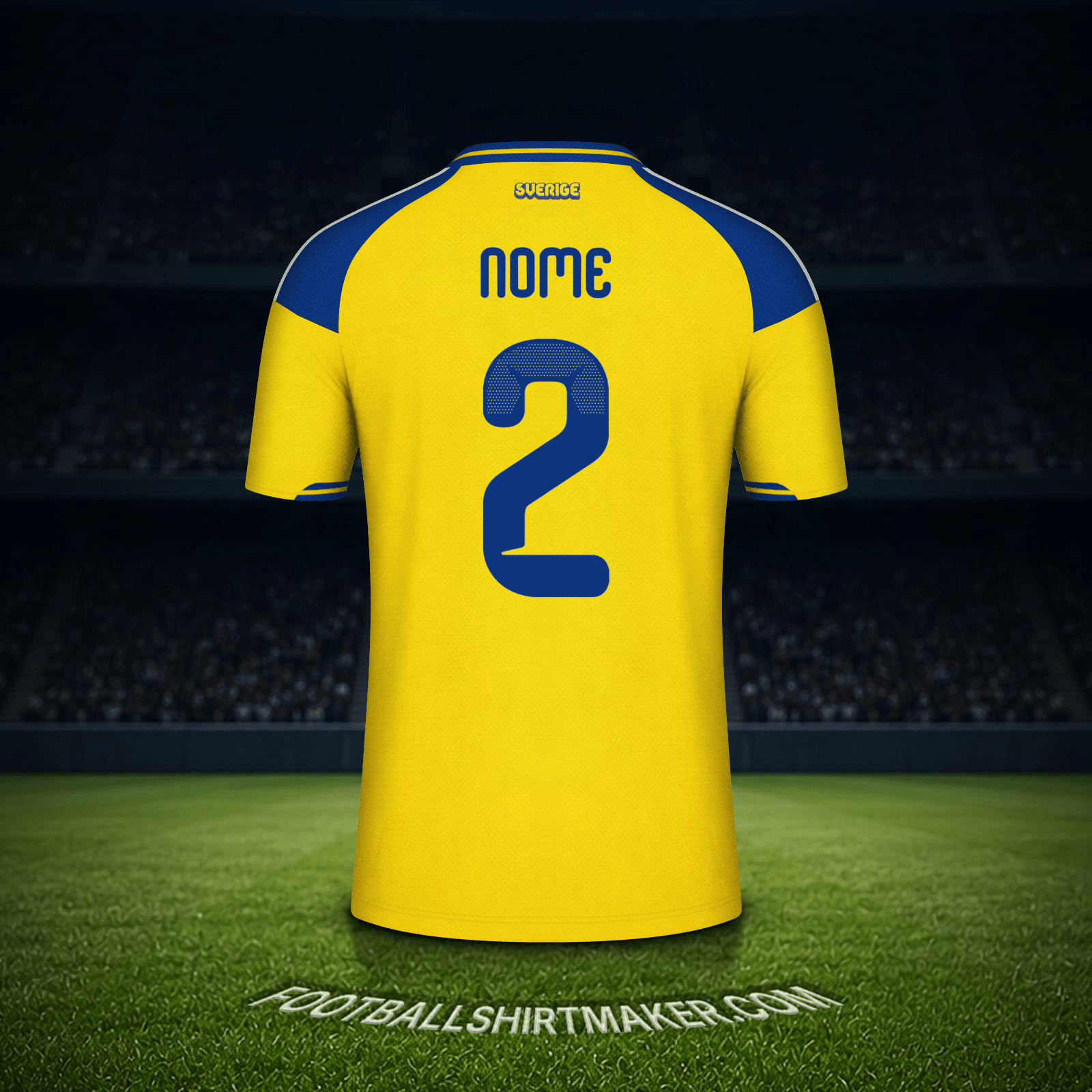Camisola Suécia Copa do Mundo 2026 -  nome - 2