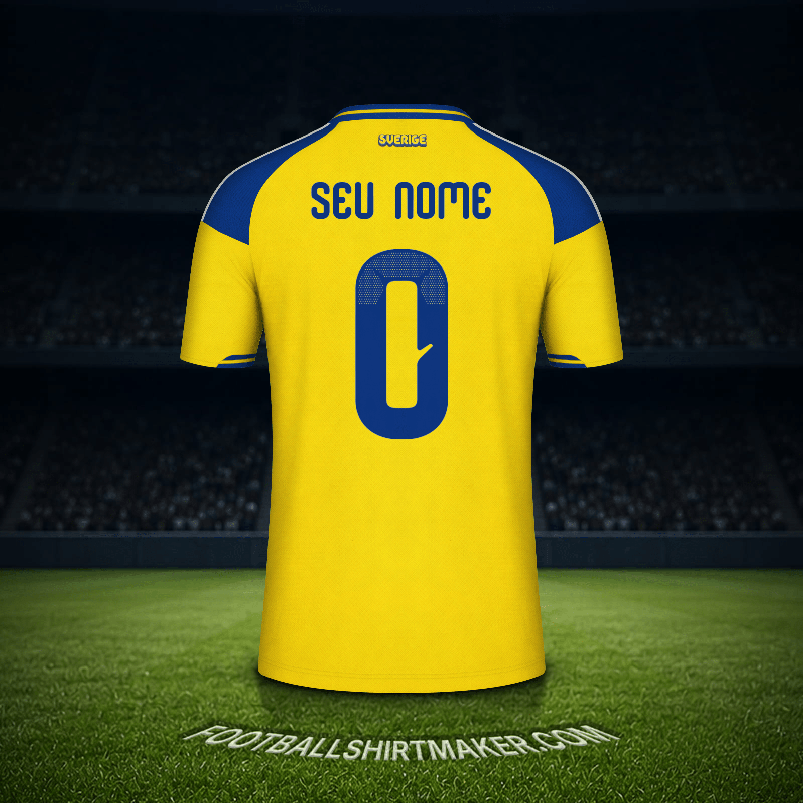 Camisa Suécia Copa do Mundo 2026 -  seu nome - 0