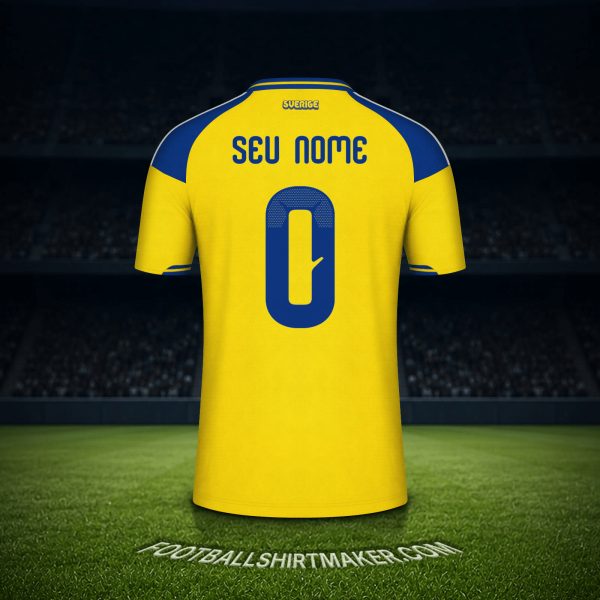 Camisa Suécia Copa do Mundo 2026 -  seu nome - 0