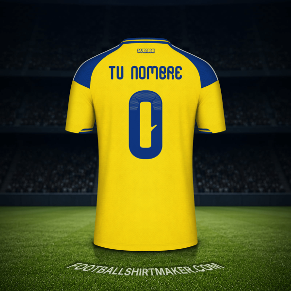 Jersey Suecia Mundial 2026 -  tu nombre - 0