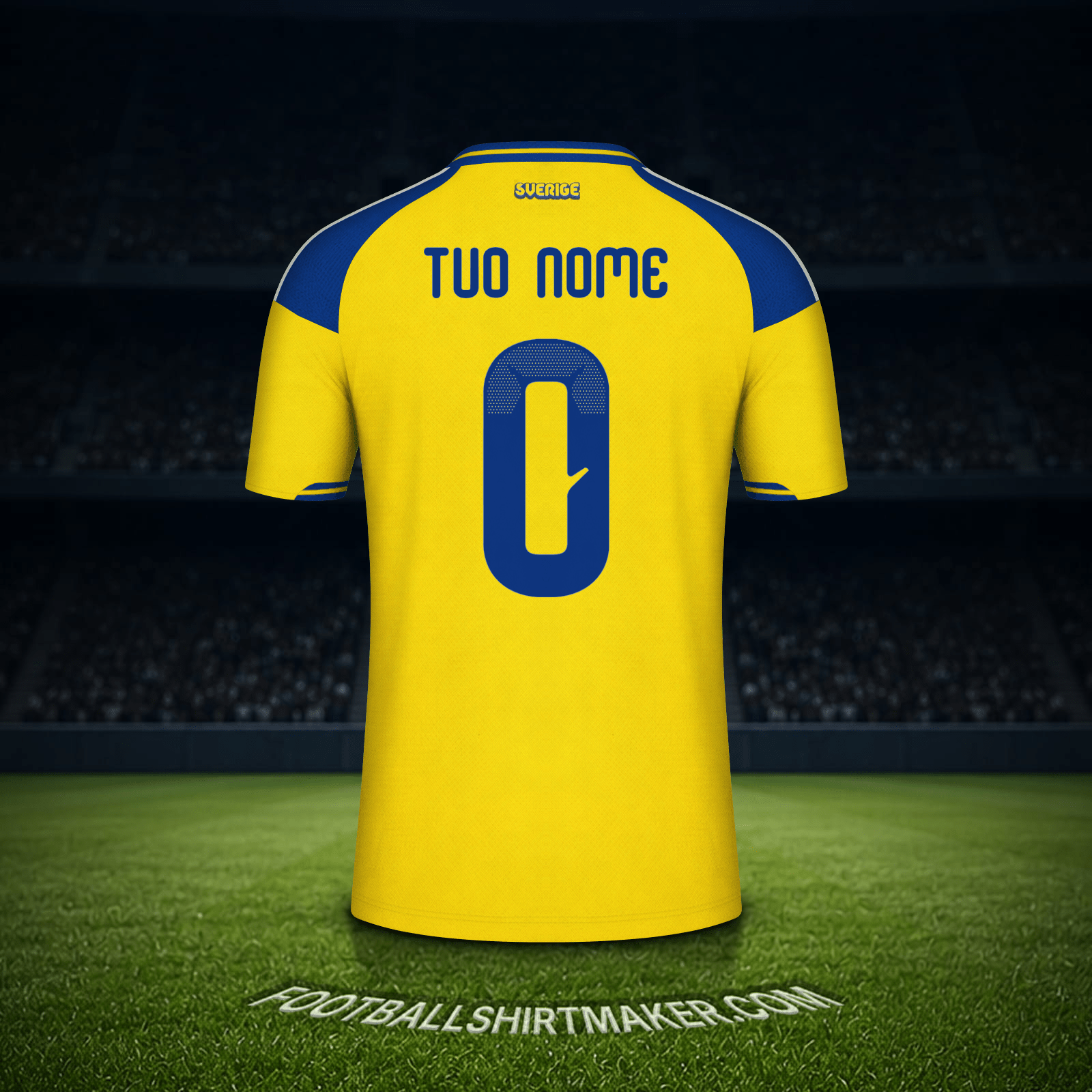 Maglia Svezia Mondiali 2026 -  tuo nome - 0