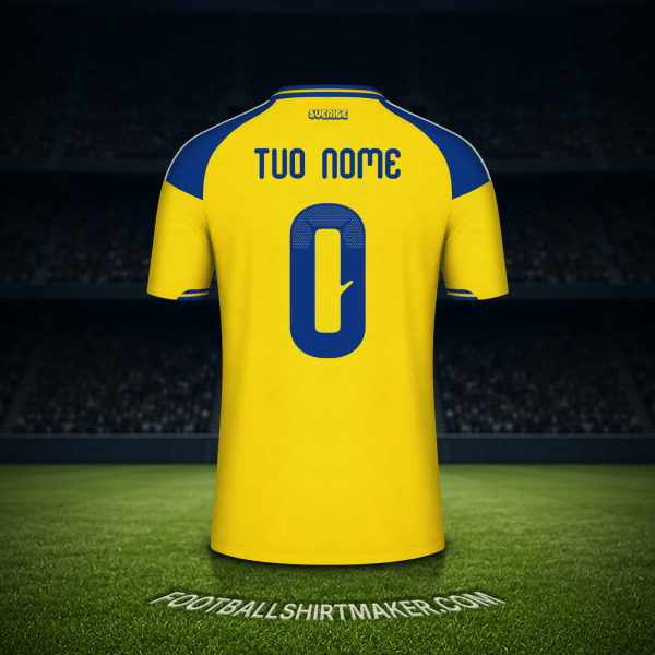 Maglia Svezia Mondiali 2026 -  tuo nome - 0