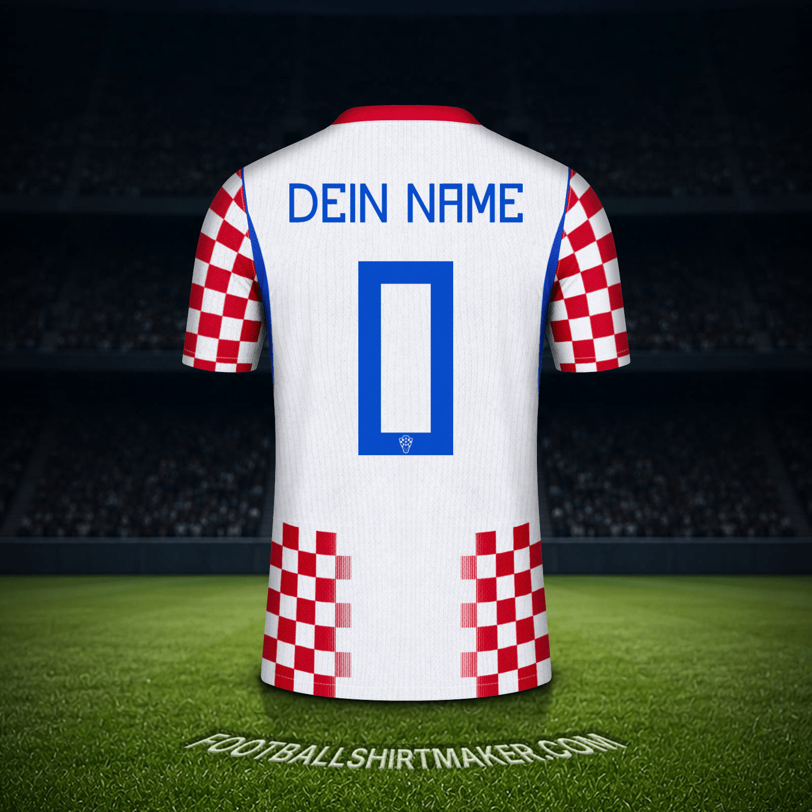 Trikot Kroatien Weltmeisterschaft 2026 -  dein name - 0