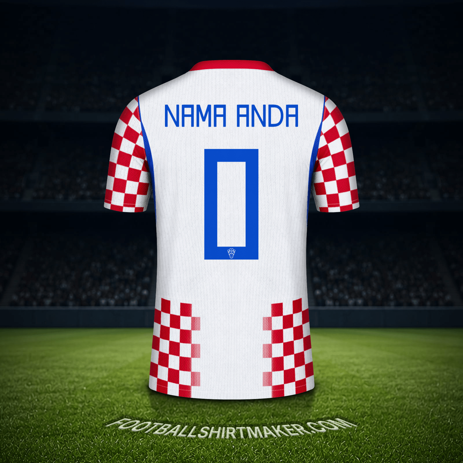 Jersey Kroasia Piala Dunia 2026 -  nama anda - 0