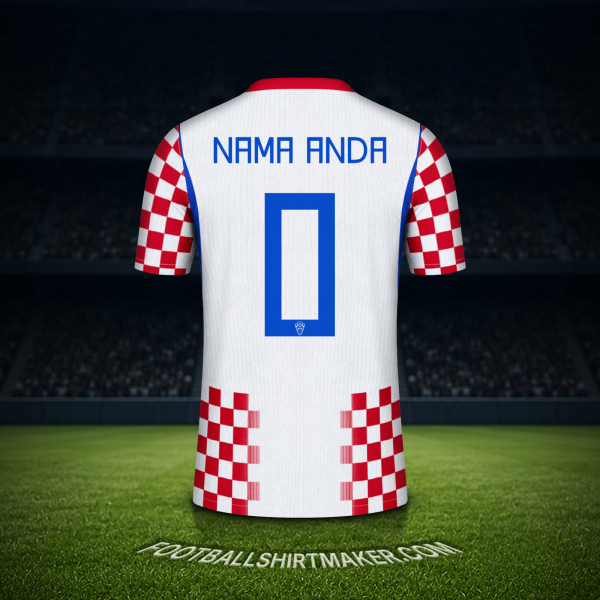 Jersey Kroasia Piala Dunia 2026 -  nama anda - 0