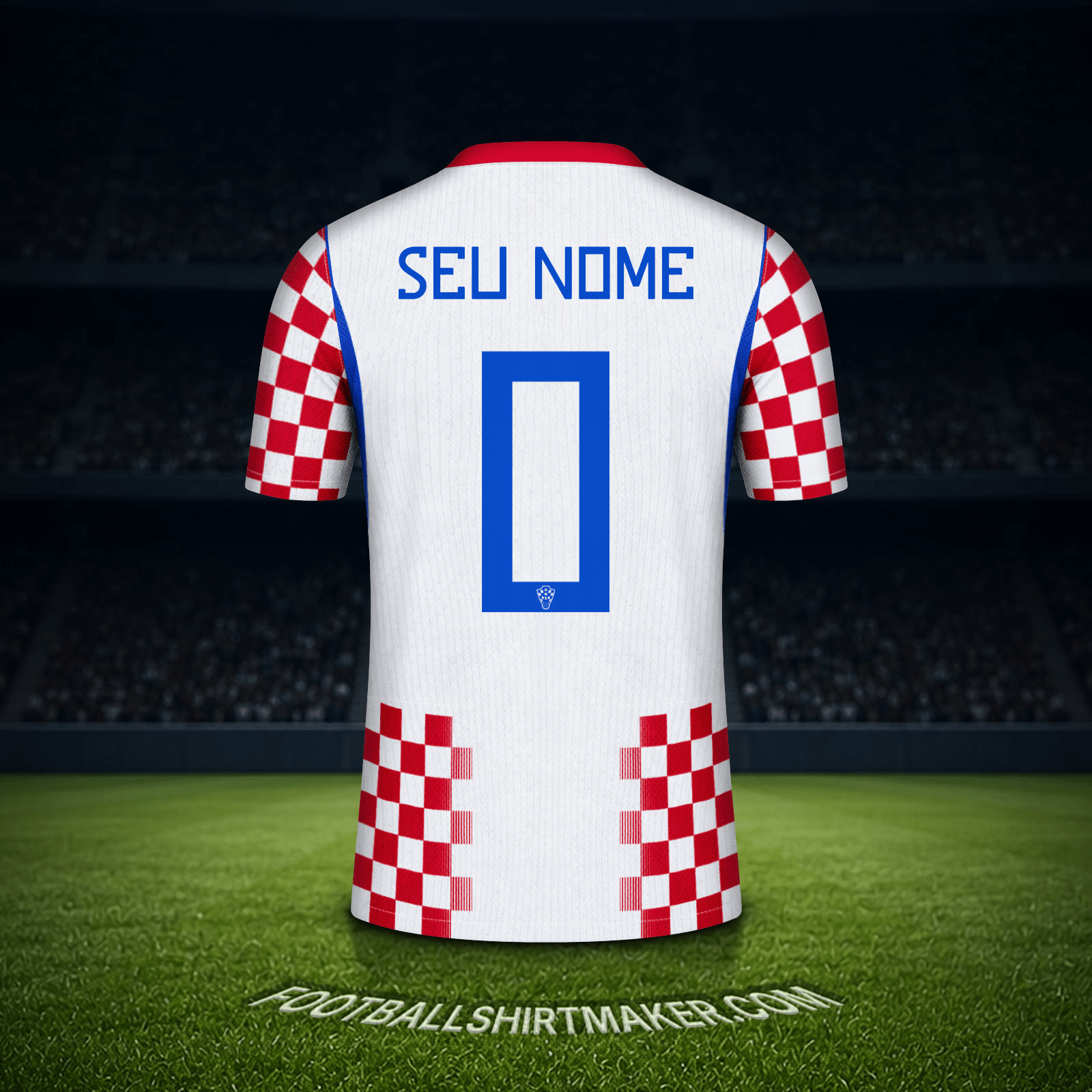 Camisa Croácia Copa do Mundo 2026 -  seu nome - 0