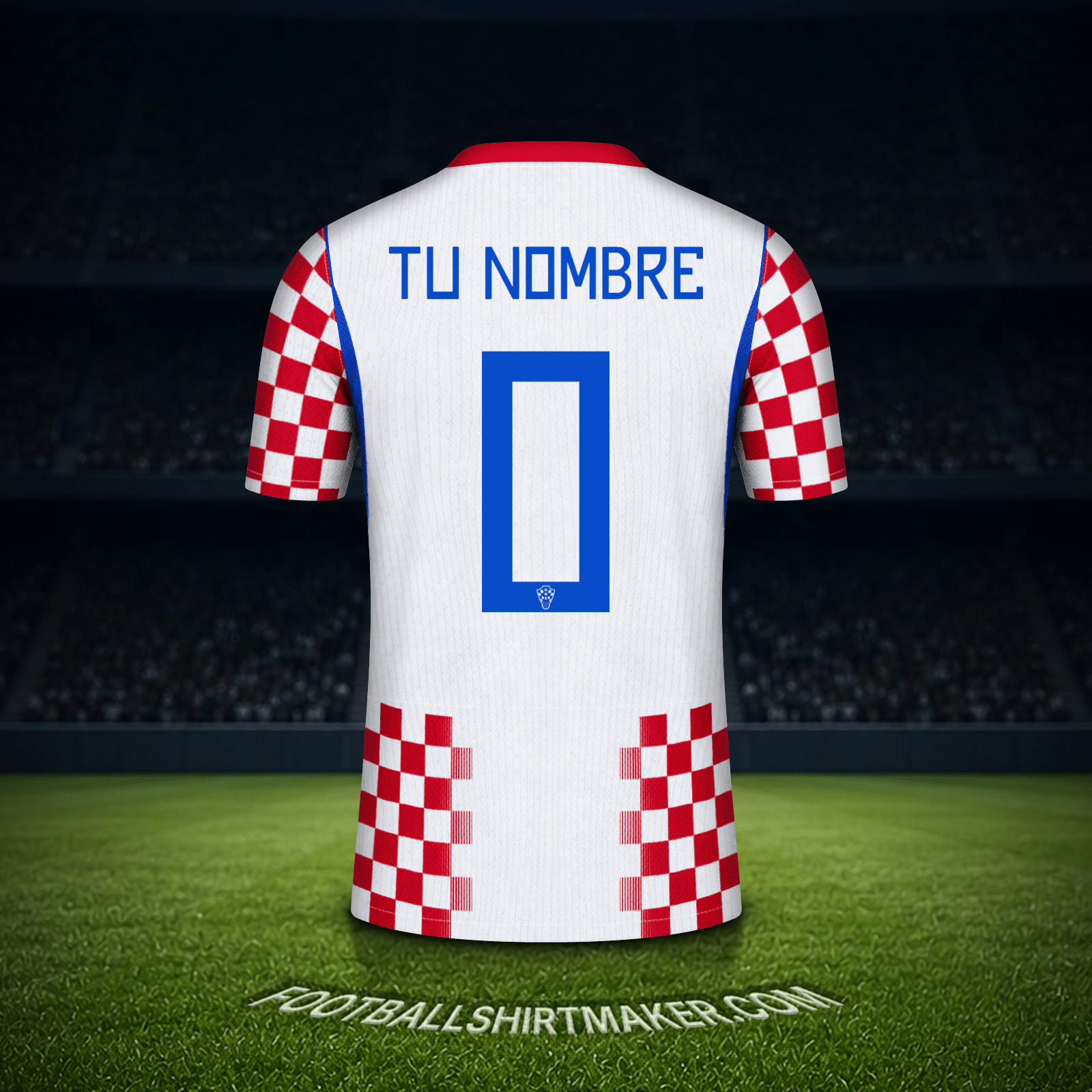 Camiseta Croacia Mundial 2026 -  tu nombre - 0
