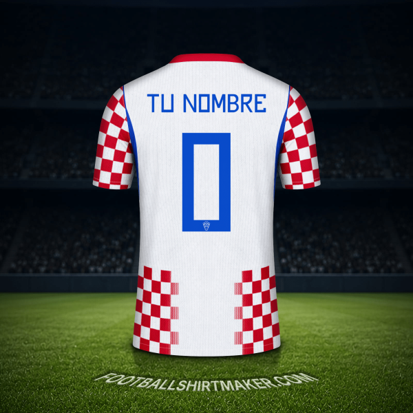 Jersey Croacia Mundial 2026 -  tu nombre - 0