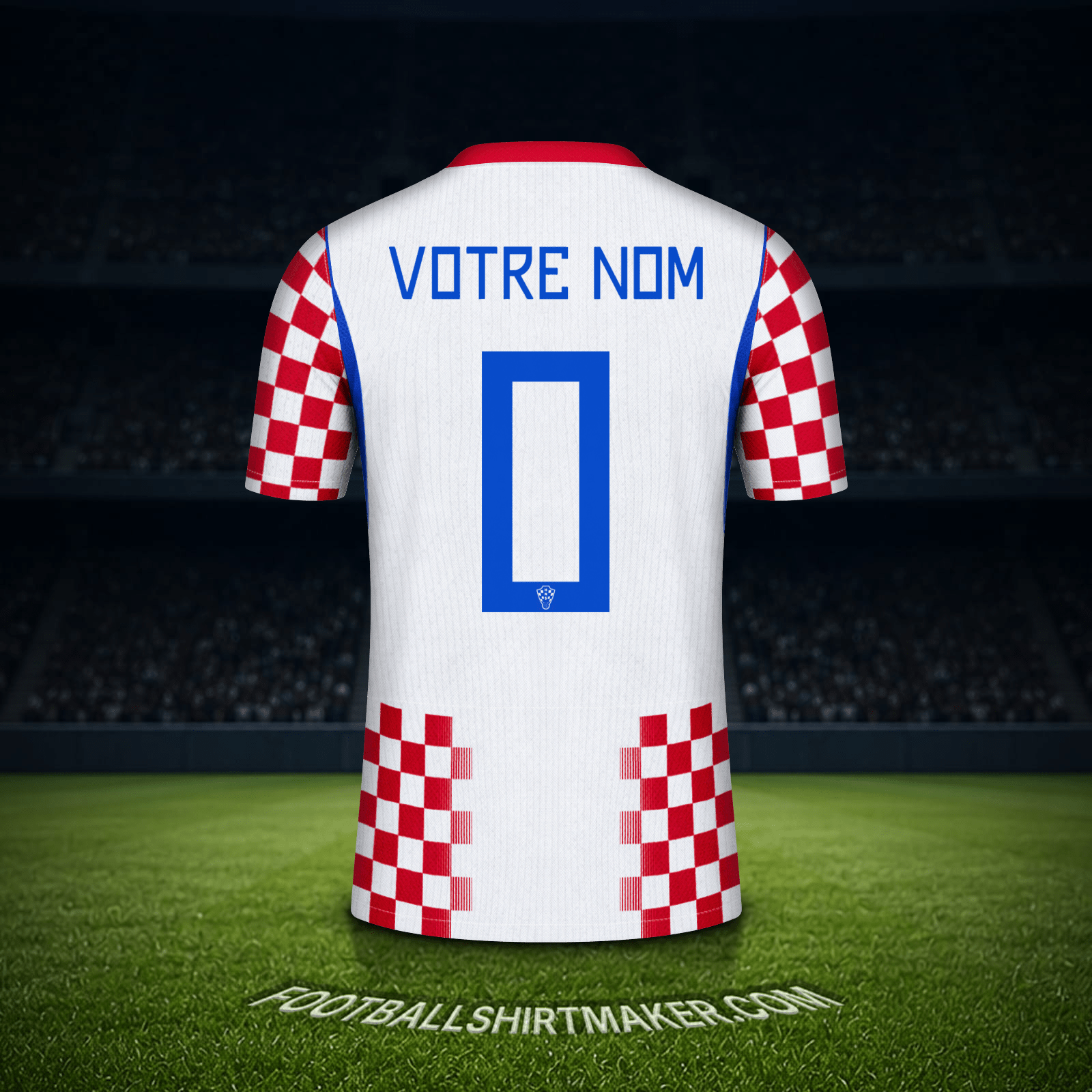 Maillot Croatie Coupe du monde 2026 -  votre nom - 0