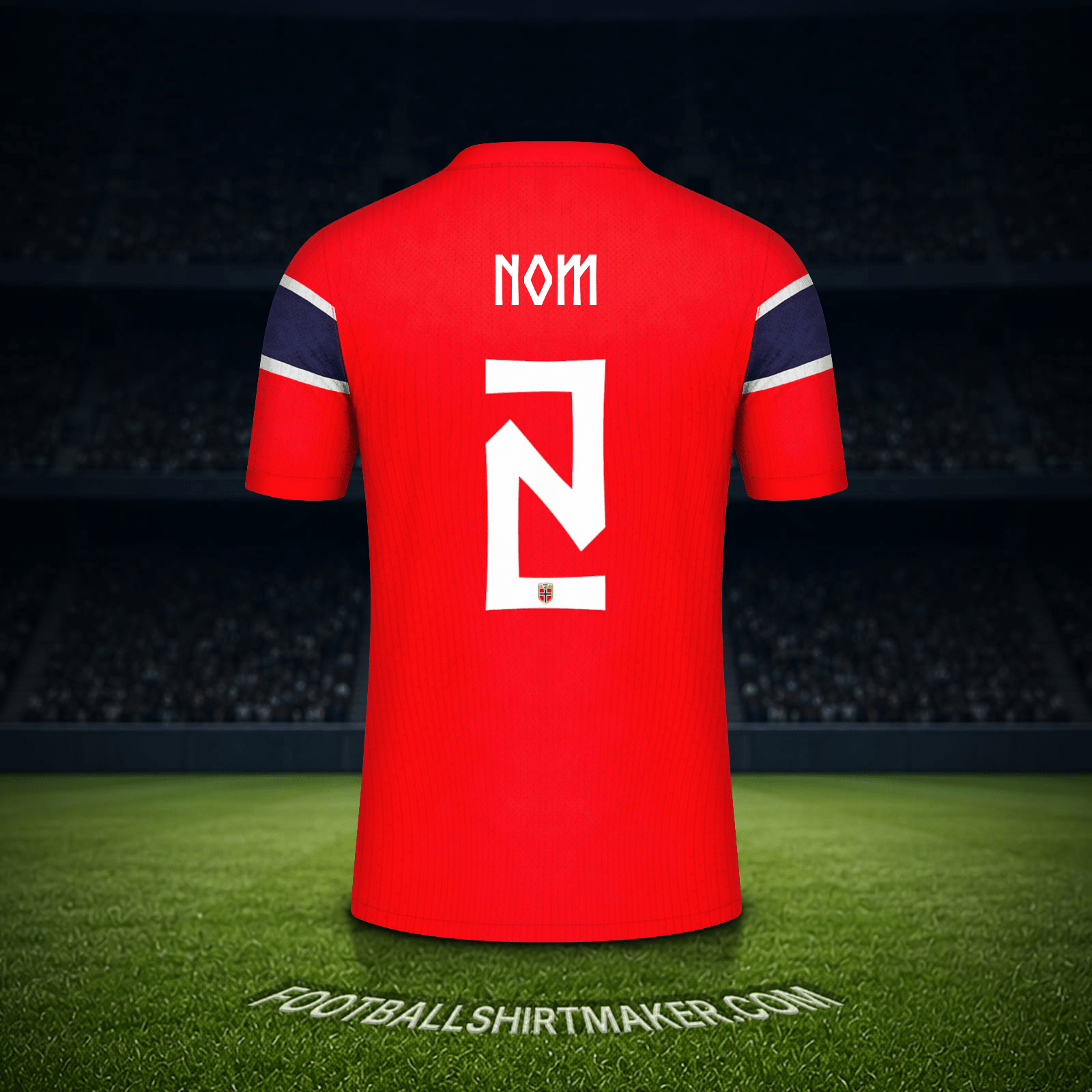 Maillot Norvège Coupe du monde 2026 -  nom - 2