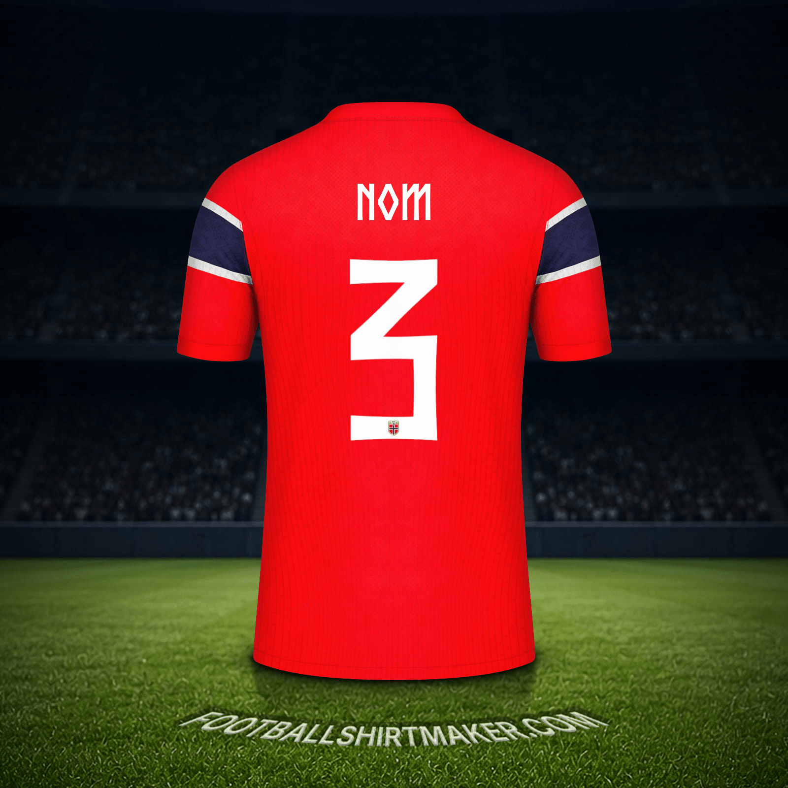 Maillot Norvège Coupe du monde 2026 -  nom - 3