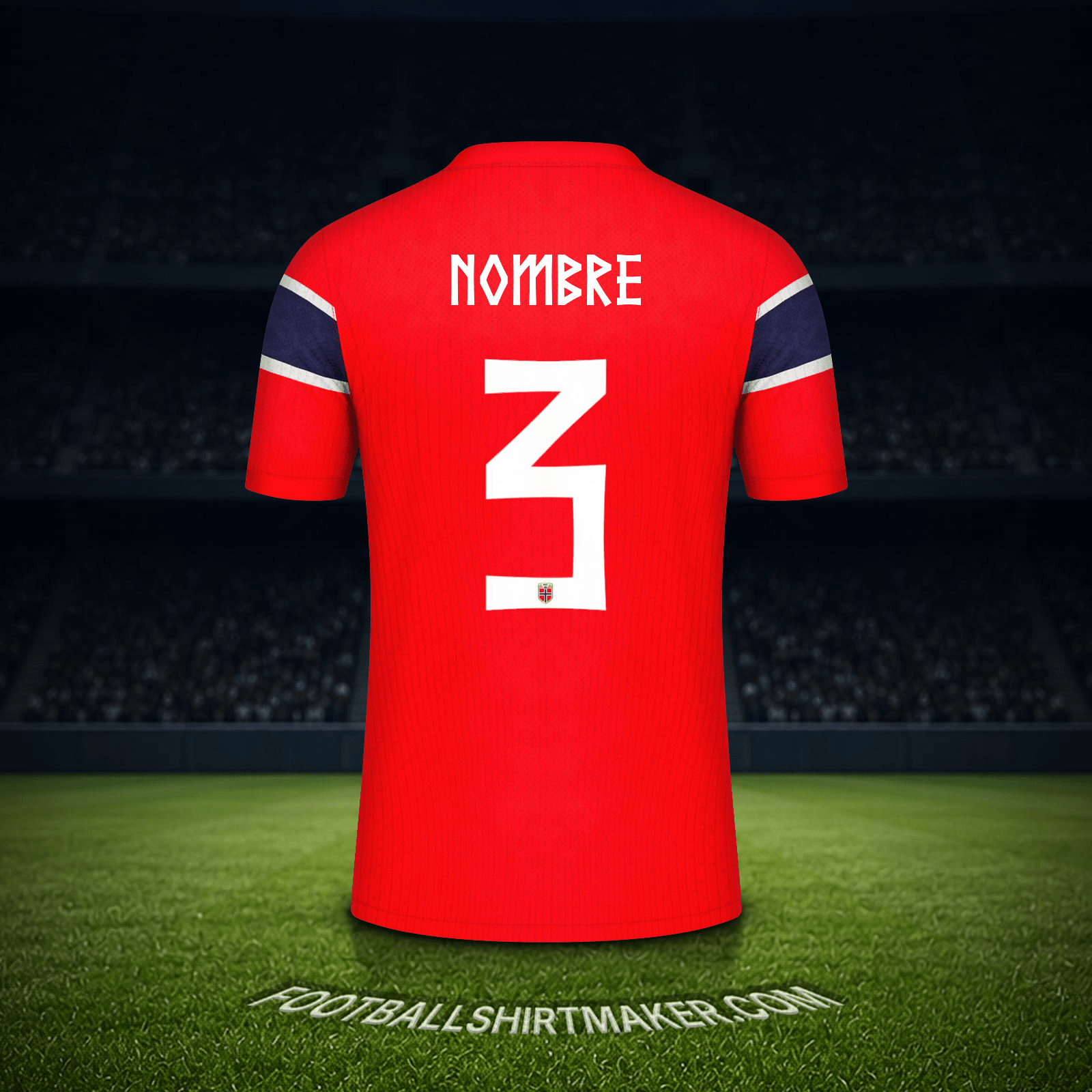 Jersey Noruega Mundial 2026 -  nombre - 3